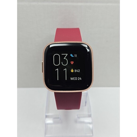 Fitbit Versa 2 Smartwatch Pink 40mm Alexa WR50M Always On Display No Charger - Picture 1 of 10